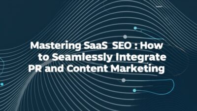 how to integrate pr and content marketing for saas seo